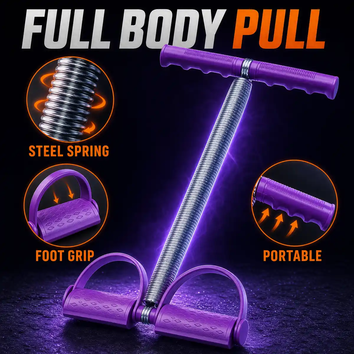 Tummy Trimmer & Resistance Pull Rope Exerciser by AlphagearX BD for full-body home workouts in Bangladesh.