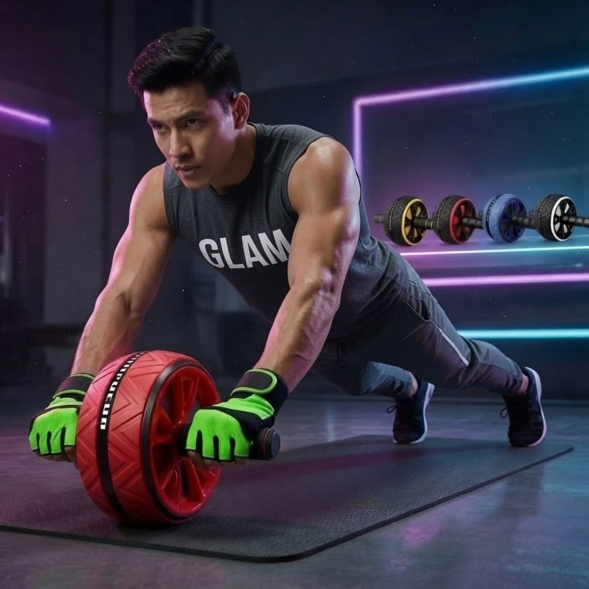 Alpha Ab Roller Wheel by AlphagearX BD for core strength training in Bangladesh.