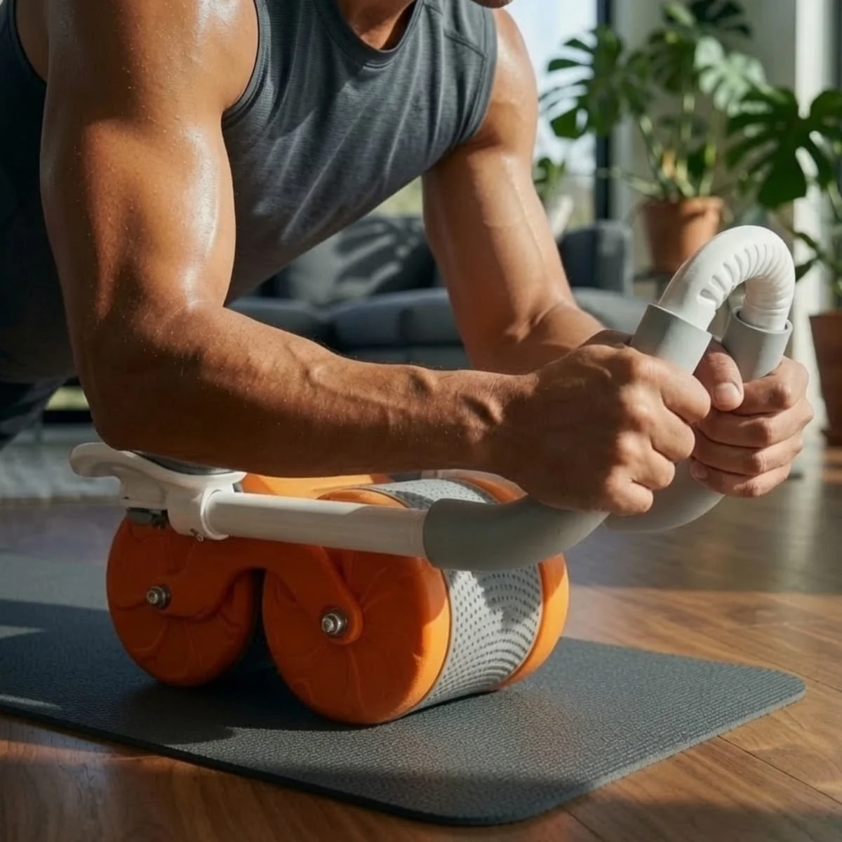 Professional Ab Roller Wheel by AlphagearX BD for core strength training in Bangladesh.