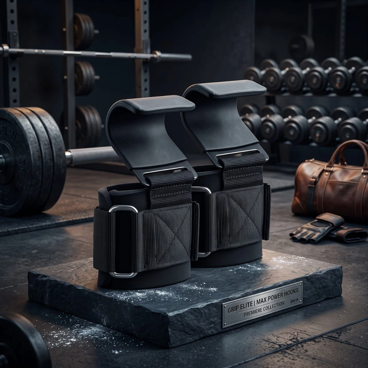 Max Power Elite Grip Hooks by AlphagearX BD for heavy deadlifts and back training in Bangladesh.