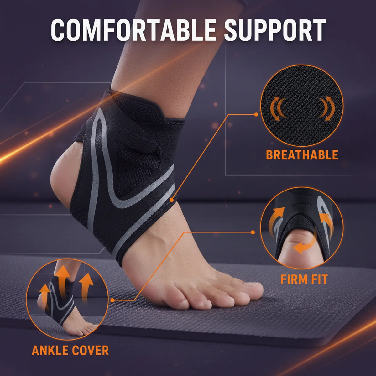 Compression Ankle Brace by AlphagearX BD for sports safety and injury prevention in Bangladesh.