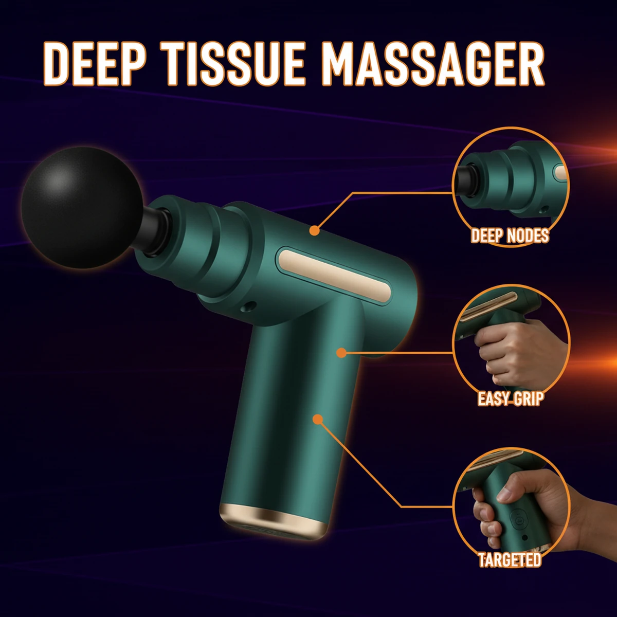 Deep Tissue Massager by AlphagearX BD for post-workout recovery in Bangladesh.