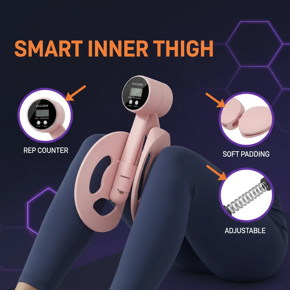 Intelligent Pelvic & Inner Thigh Trainer by AlphagearX BD for toning and rehab in Bangladesh.