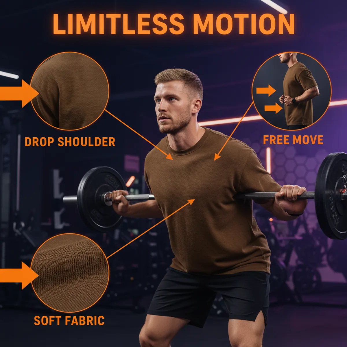 Trendy Workout Tee by AlphagearX BD for gym workouts and everyday training in Bangladesh.
