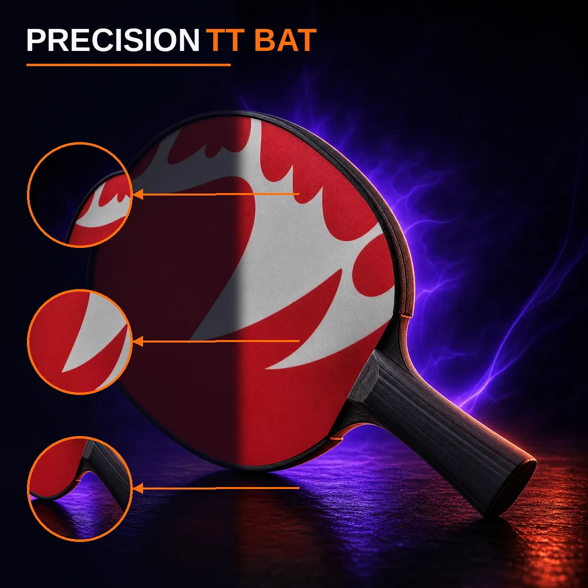 Pro Table Tennis Bat by AlphagearX BD for competitive play and precision training in Bangladesh.