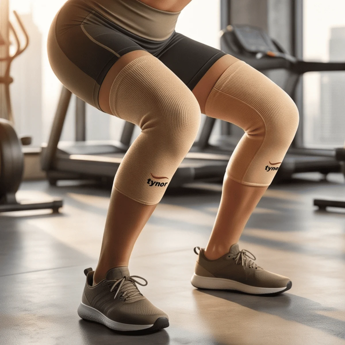 Adjustable Open Patella Knee Brace by AlphagearX BD for Joint Support and Pain Relief in Bangladesh.