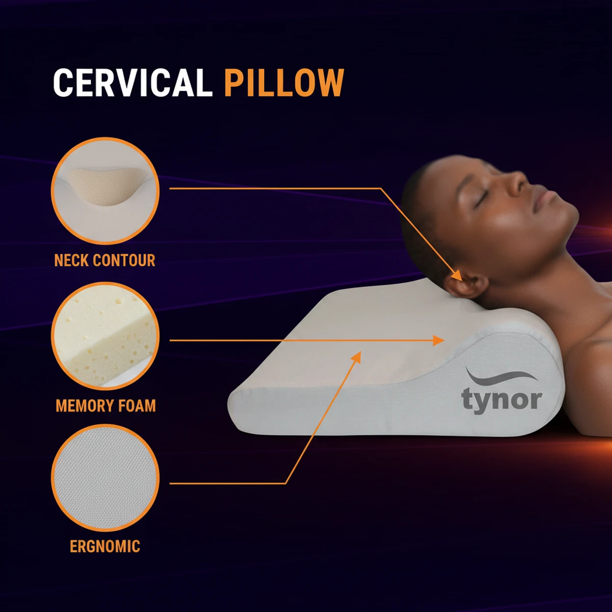 Tynor Cervical Pillow by AlphagearX BD for Neck Support and Recovery in Bangladesh.