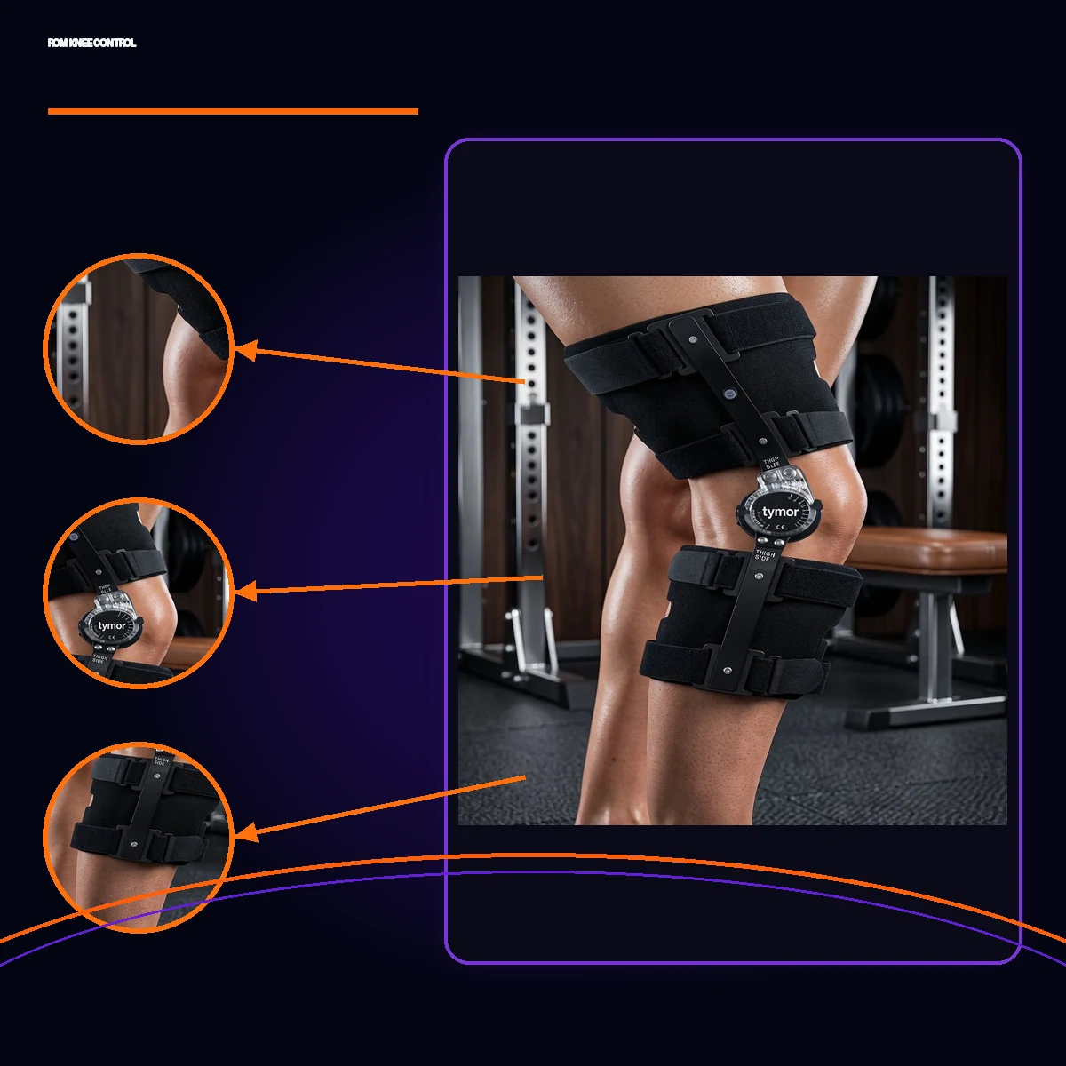 Tynor premium R.O.M Knee Brace 22 inches by AlphagearX BD for post-operative knee recovery and ligament support in Bangladesh.