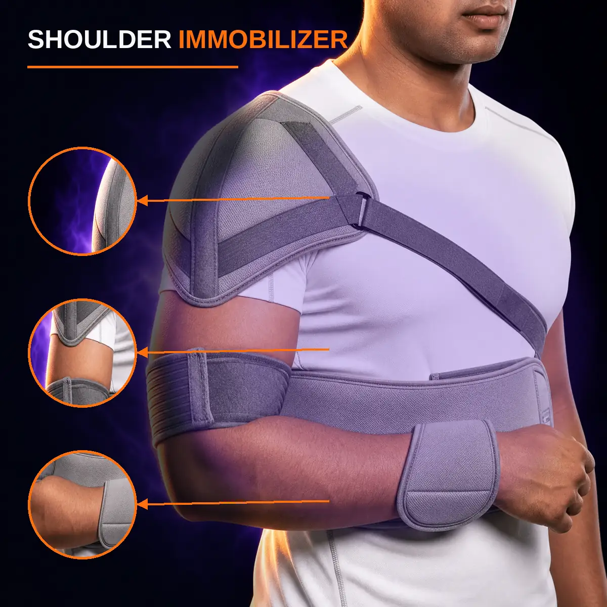 universal_shoulder_immobilizer Universal Shoulder Immobilizer by AlphagearX BD for shoulder injury recovery and joint stability in Bangladesh.